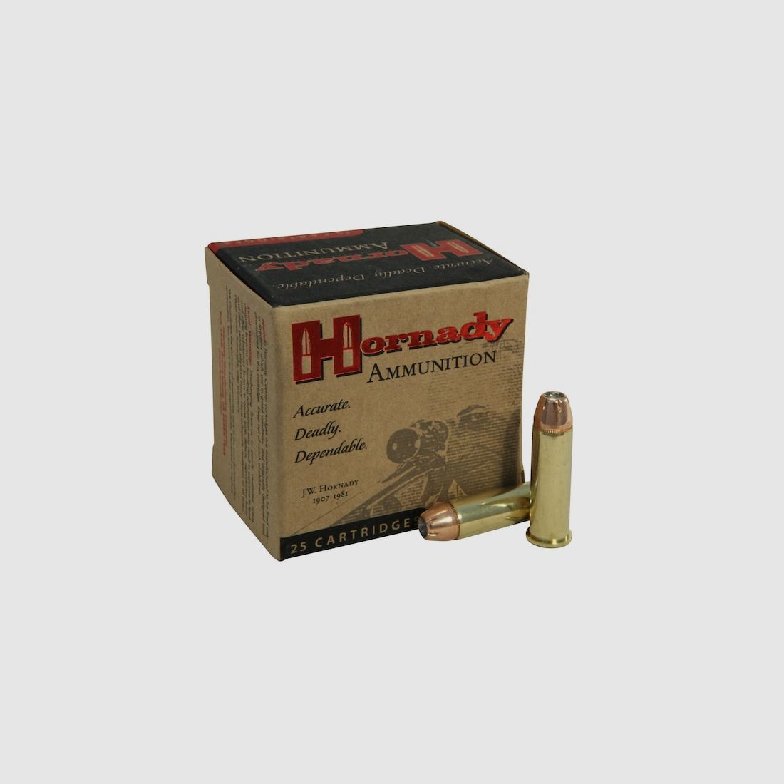 Hornady Custom .38 Special 158GR XTP 25 cartridges