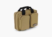 Borsa per pistole invernale W8 per 2 pistole - 8 portamagazzini, 1000D, bloccabile (Dune)