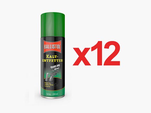 Robla Cold Degreaser – Entfetter Spray 200 ml von Ballistol in Box mit 6 Stk.
