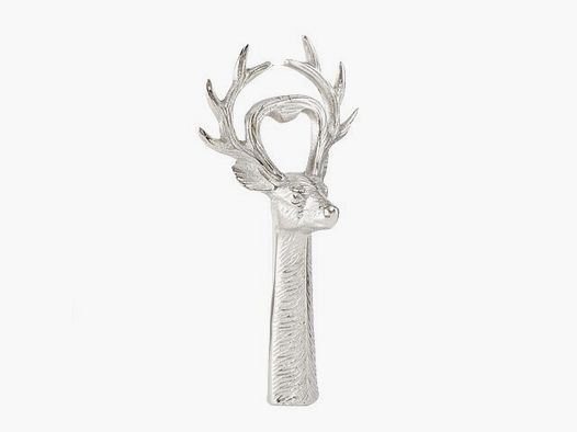 Lovergreen Kunst des Tisches Motiv Flaschenöffner Aluminium Hirsch