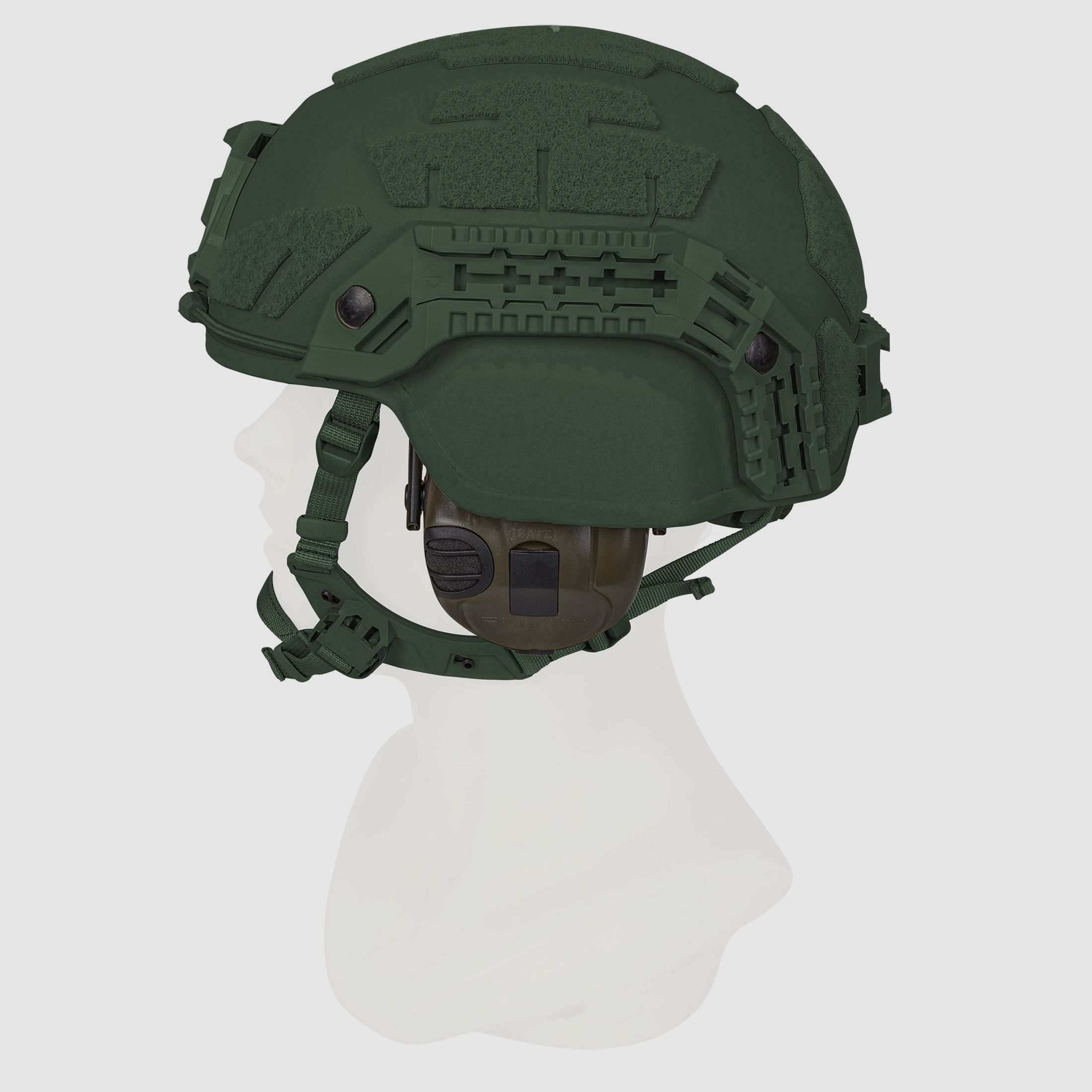 Casco balistico Schuberth M100 full cut - RAL 6031 (verde bronzo), immagine 3 di 10