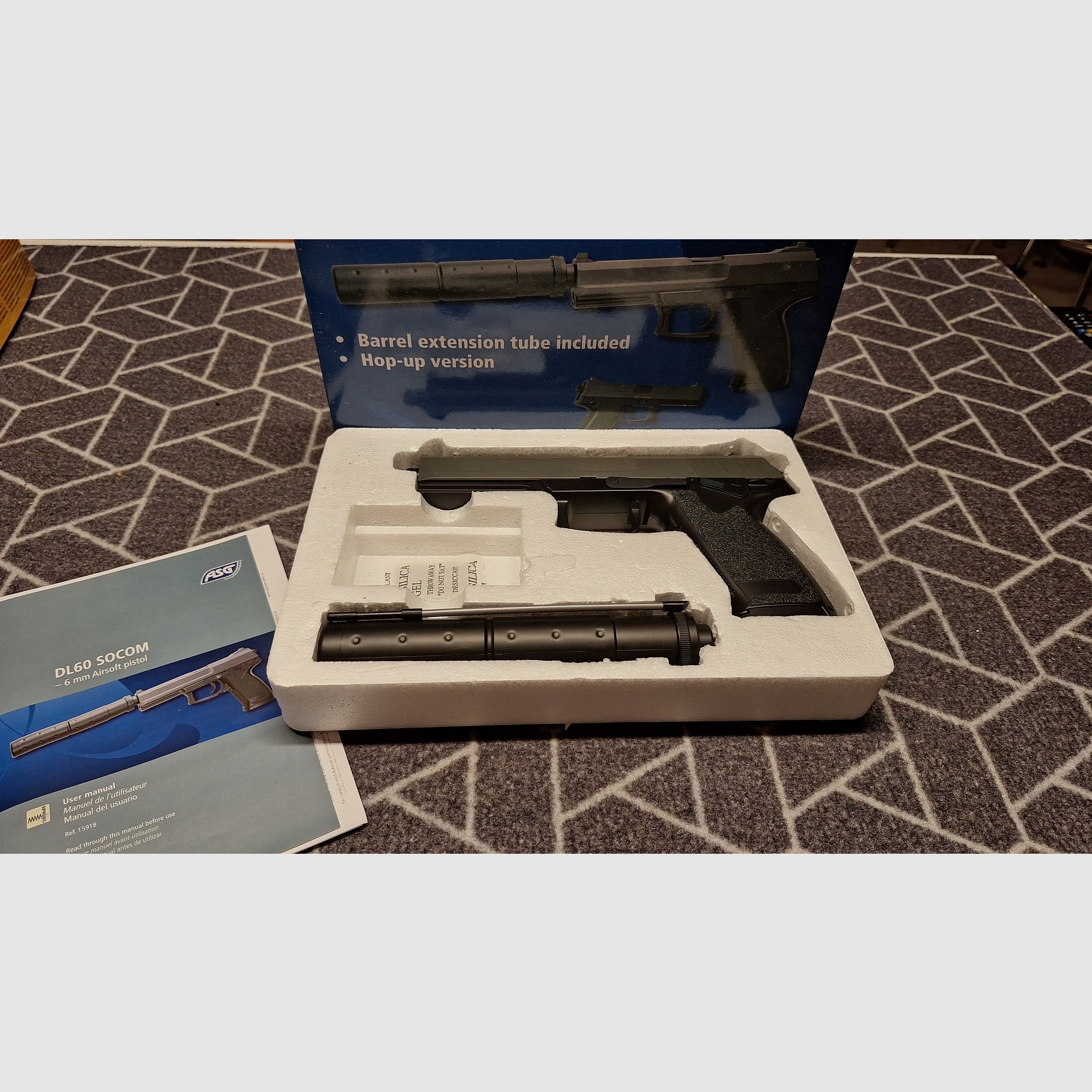 Desert Eagle/Beretta PT92/DL60 Socom 3xAirsoft-Pistole-NEU!