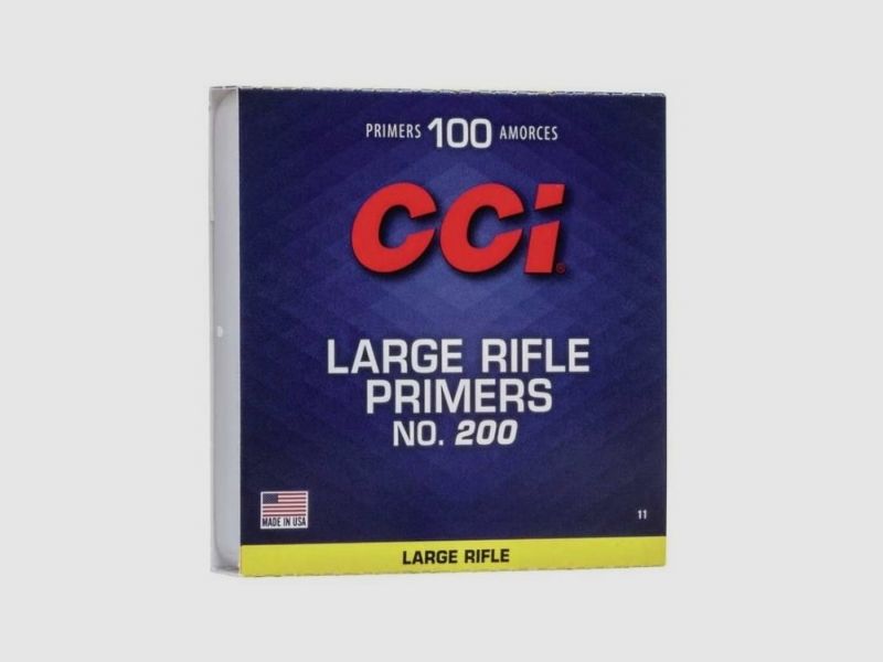 Large rifle primers, CCI no. 200