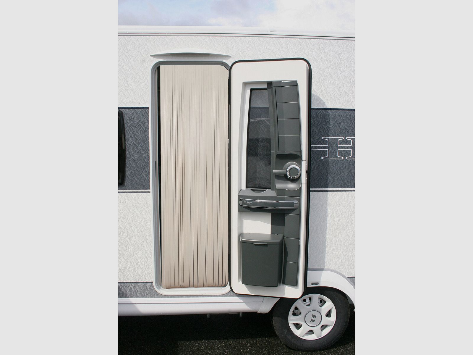 Tenda per porta Curtina4U, bianco crema, 60 cm, immagine 2 di 5