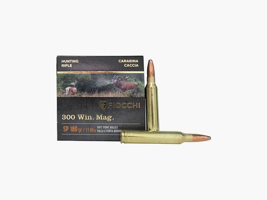 Cartucce Fiocchi cal. 300 winchester magnum SP 180 gr 10 pz