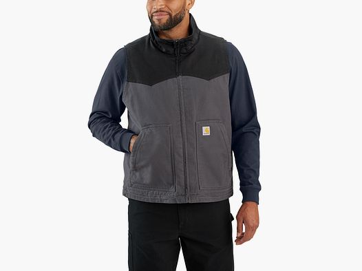 Carhartt Montana Duck Weste, Herren, Shadow/Black, L