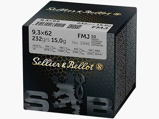 Sellier & Bellot FMJ 232grs - 50Stk