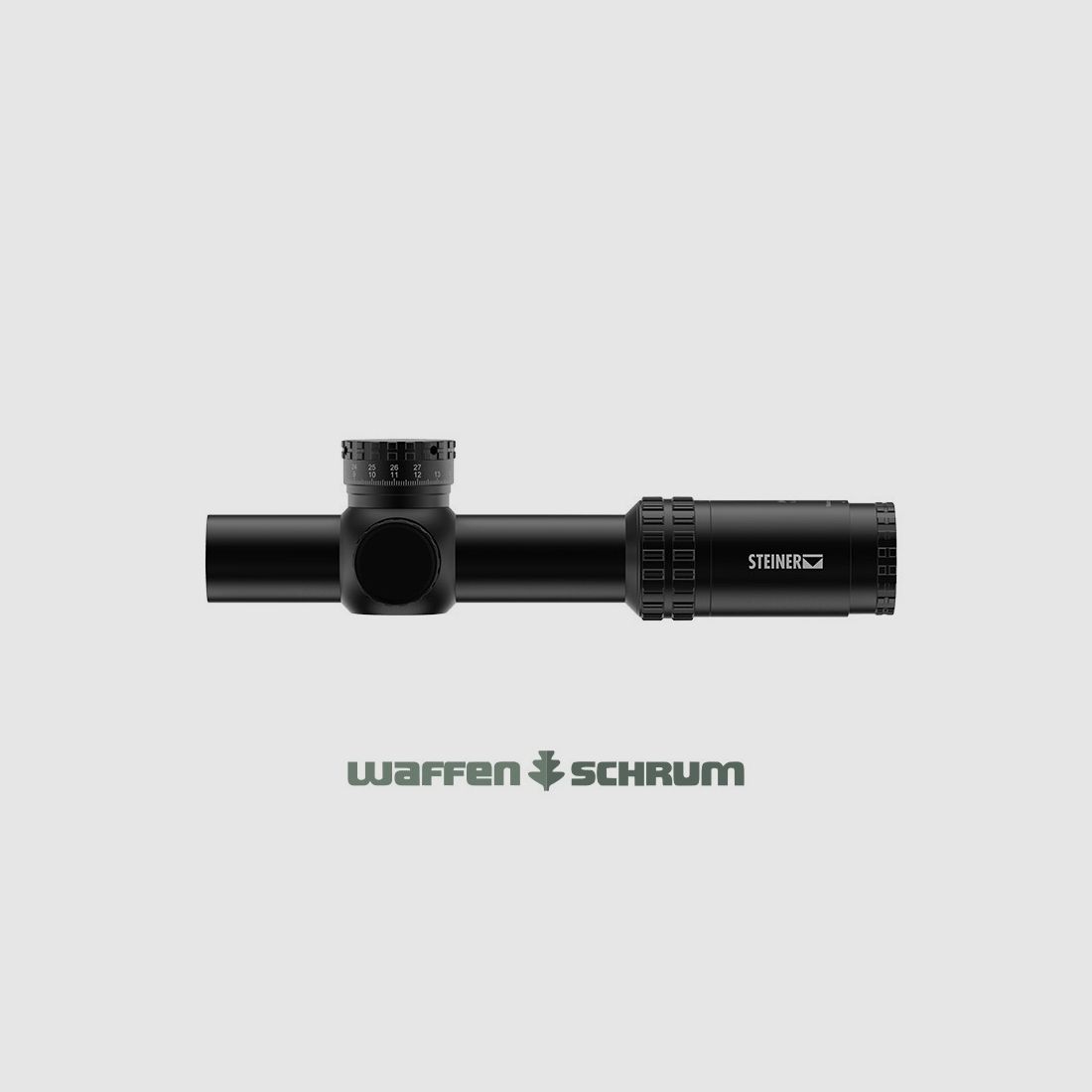 Steiner M8XI - 1-8x24 ohne Schiene / Farbe Schwarz Parallaxenausgleich