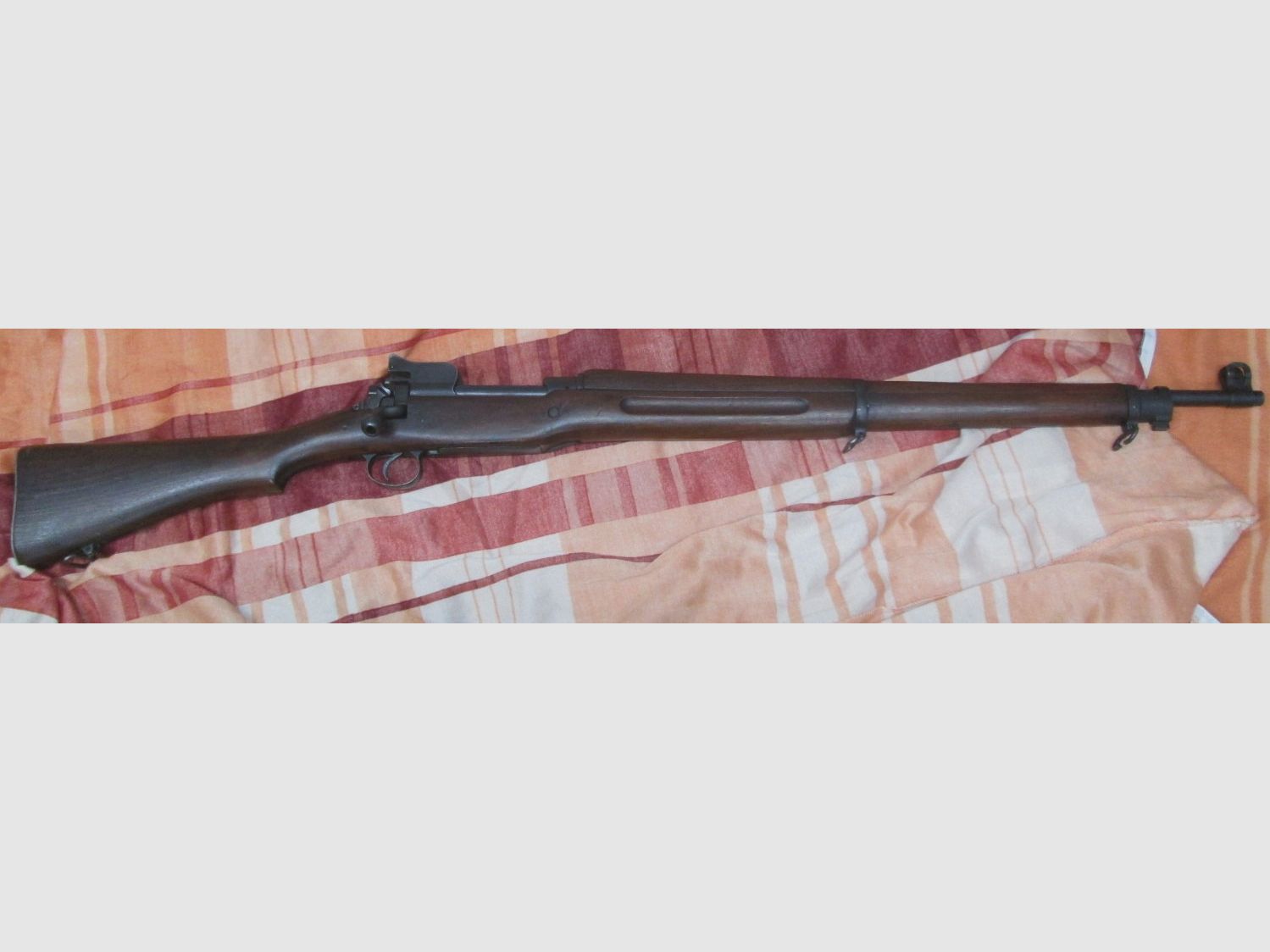 P17 Modell OF 1917 EDDYSTONE .30-06 Springfield mit Schußbild