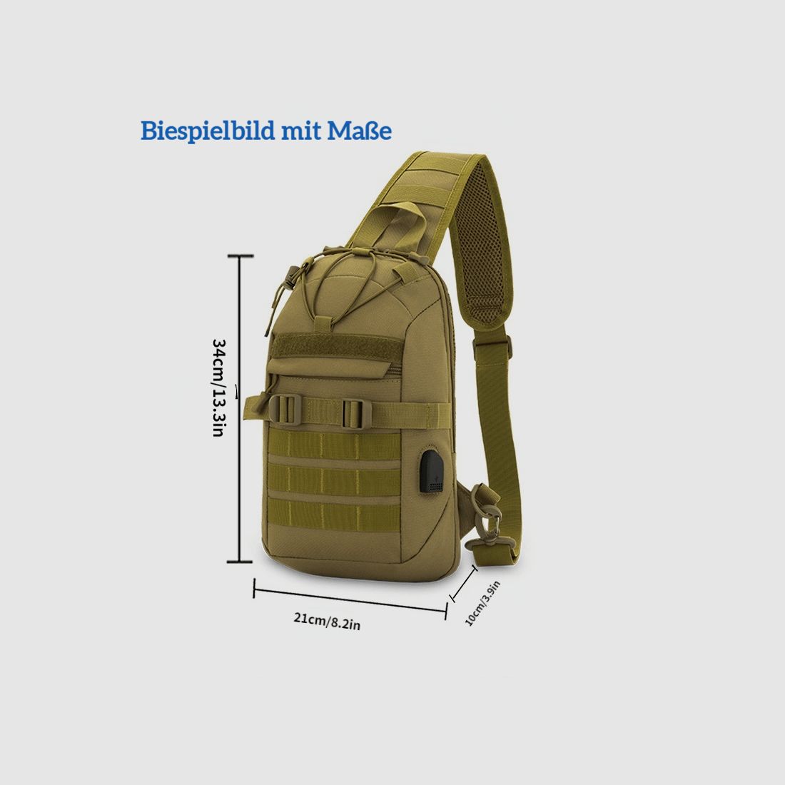 Crossbody / Tactical Sling Bag *Tarnmuster*