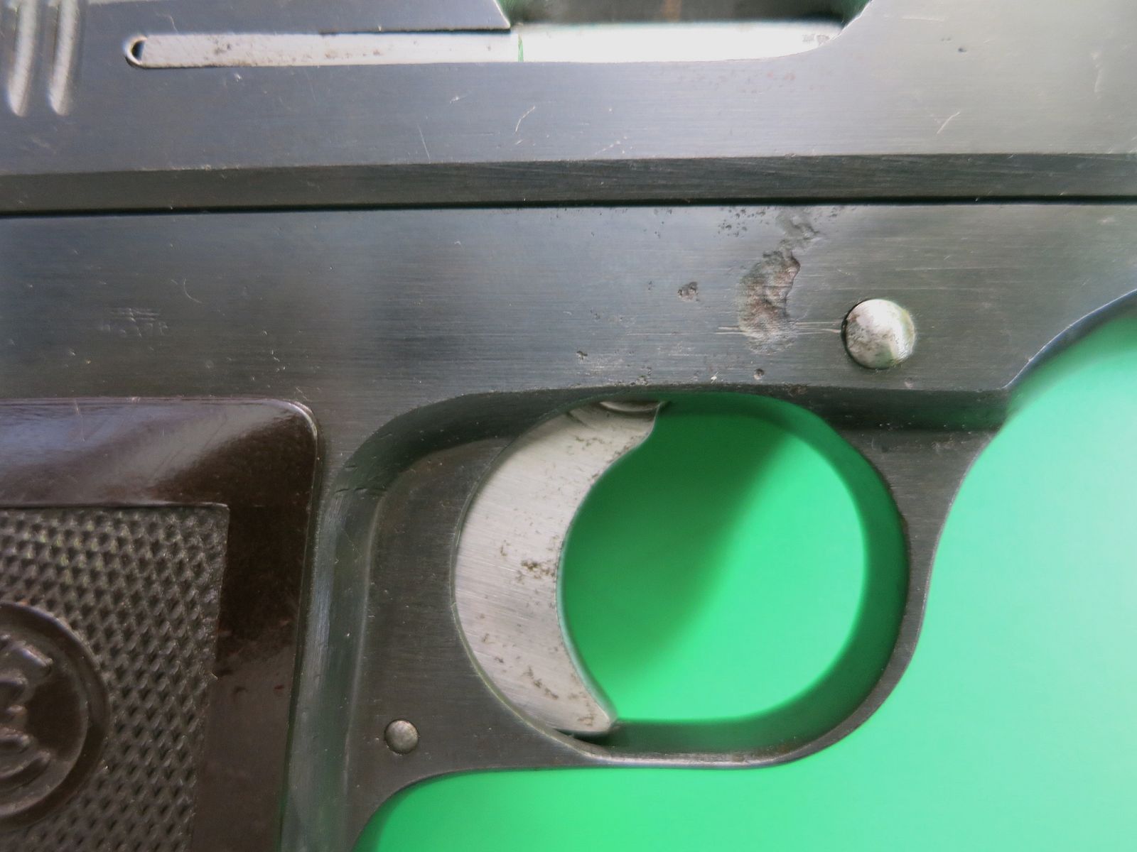 Pistola BÖHMISCHE WAFFENFABRIK (CZ) Mod.27, Cal. 7,65mm Browning, WaA76, WW2 Wehrmacht     #85