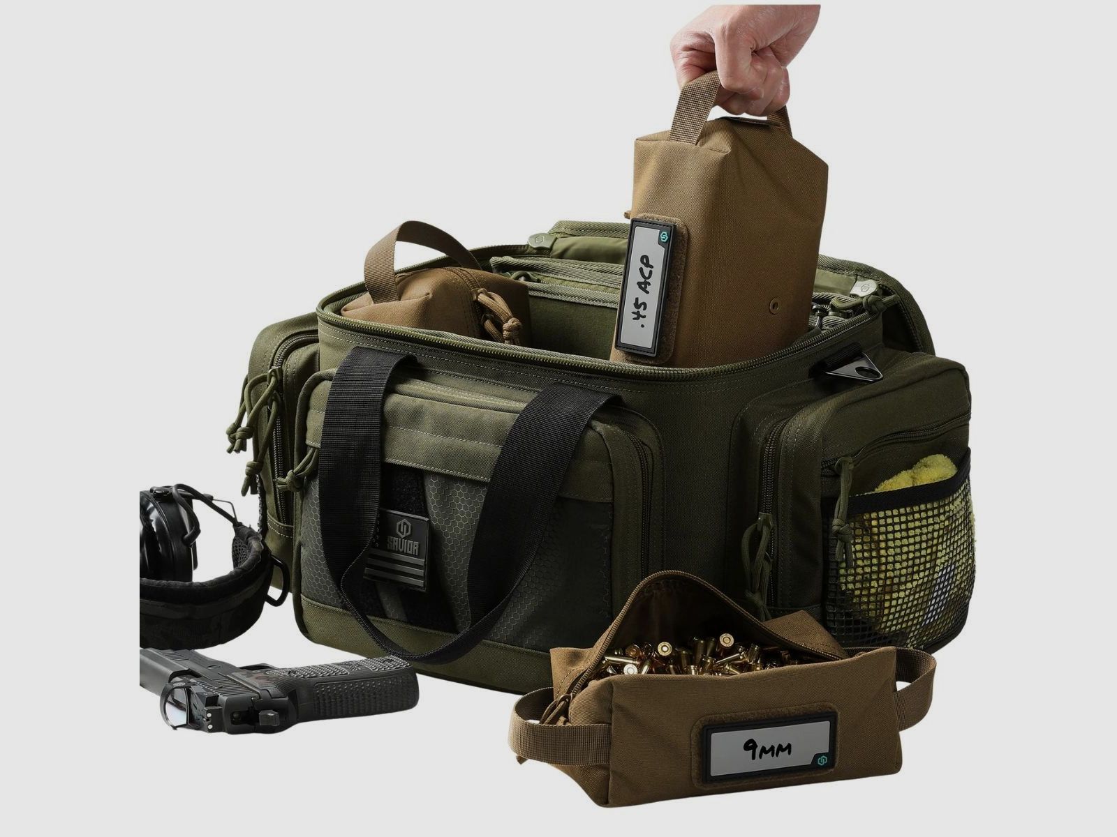 Savior – Ammunition bag – Loose Sac – Soft Ammo Carrier 4-pack – Gray – SP-AMST-4P-GS, image 6 of 6