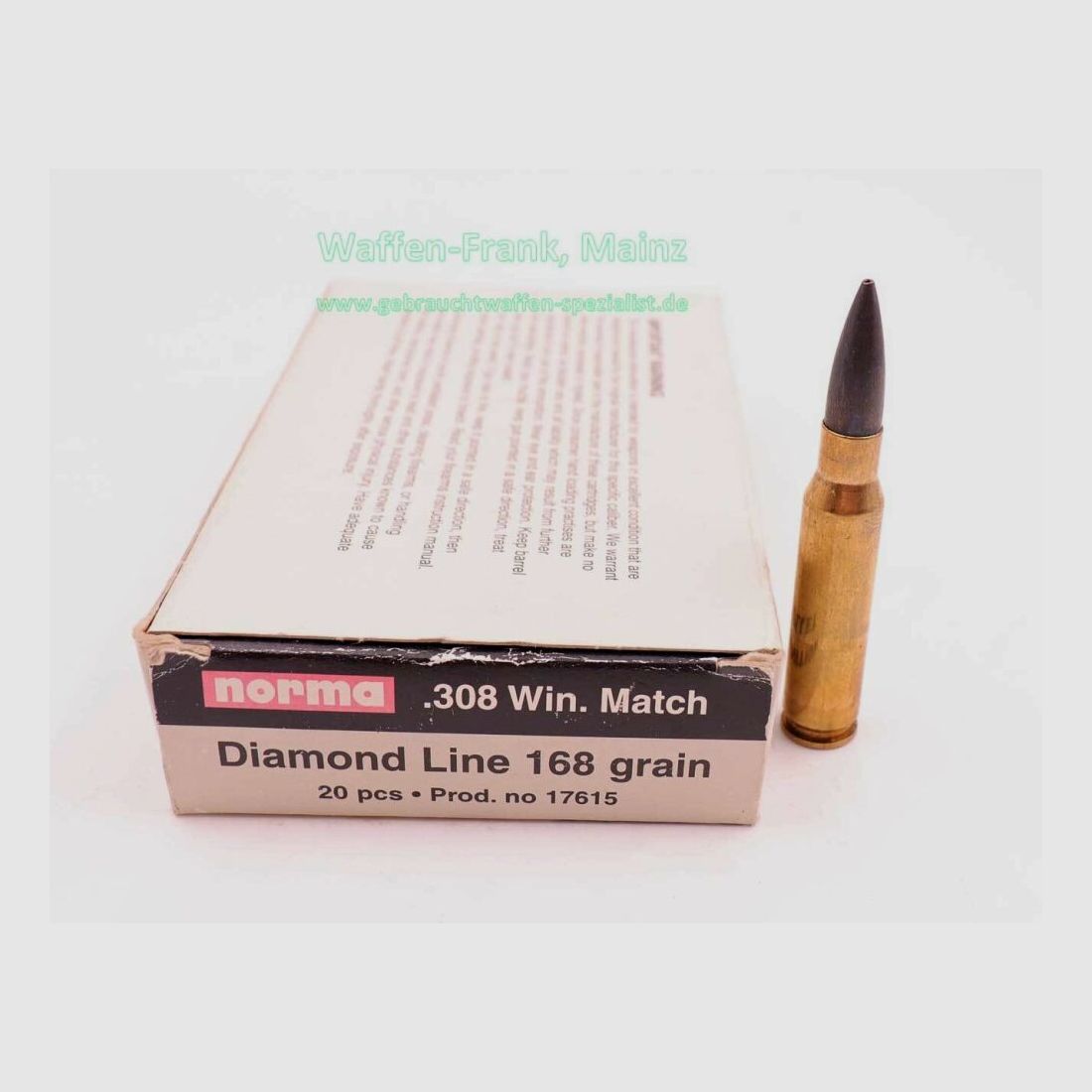 Norma Lagerrest con 25 cartuchos .308Win Match