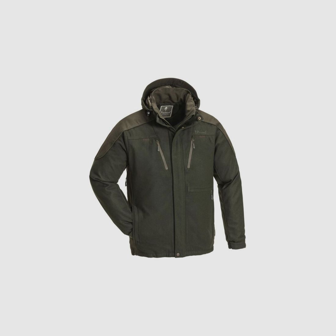 Pinewood Edmonton Jacke Moosgrün/Wildlederbraun