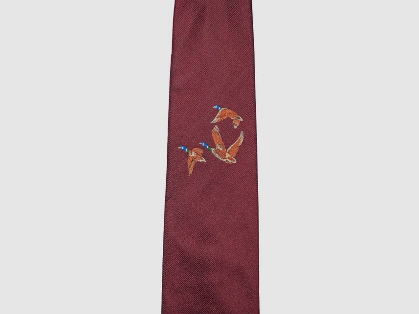 Seidenkrawatte - fliegende Enten