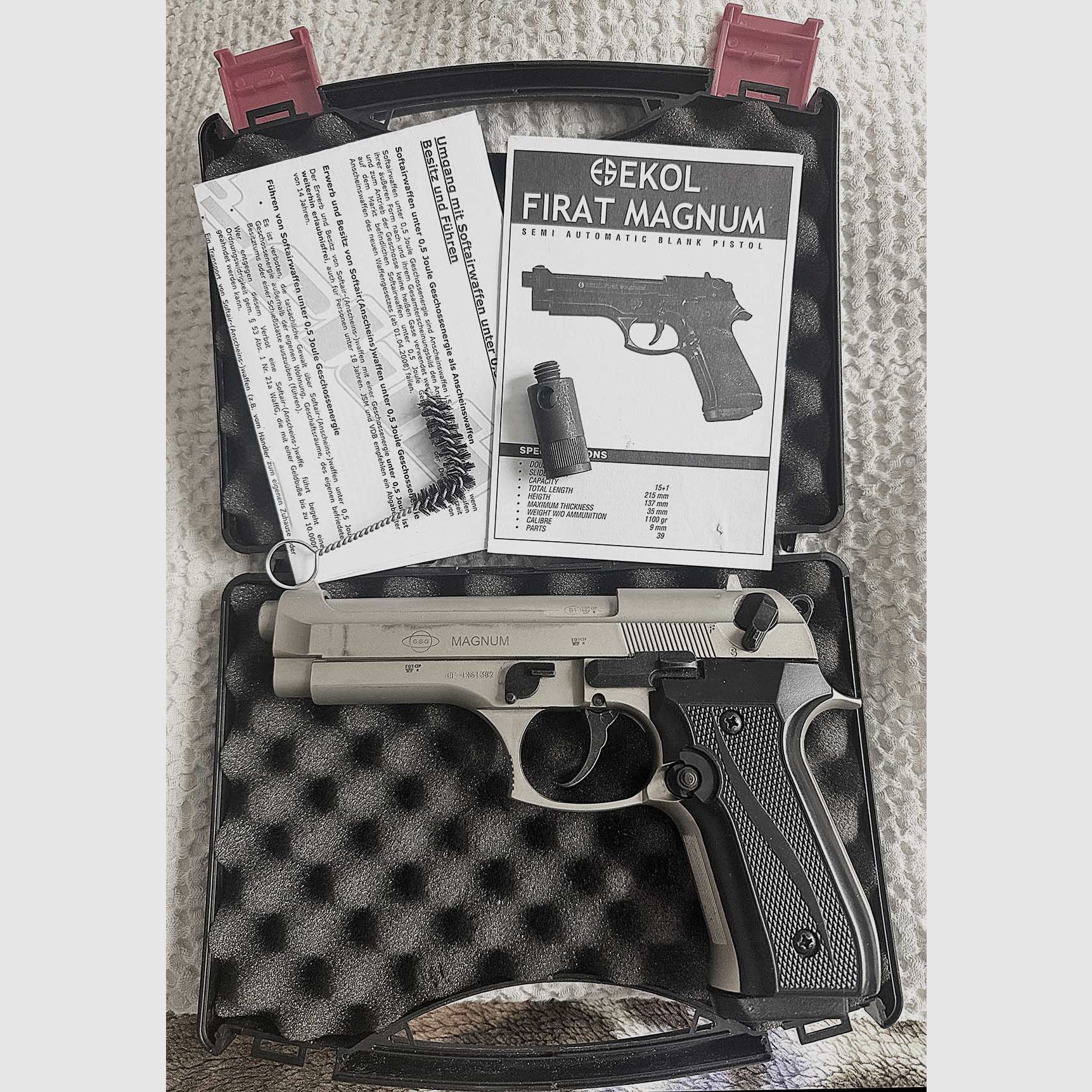 Ekol Firat Magnum gas signal pistol nickel-plated