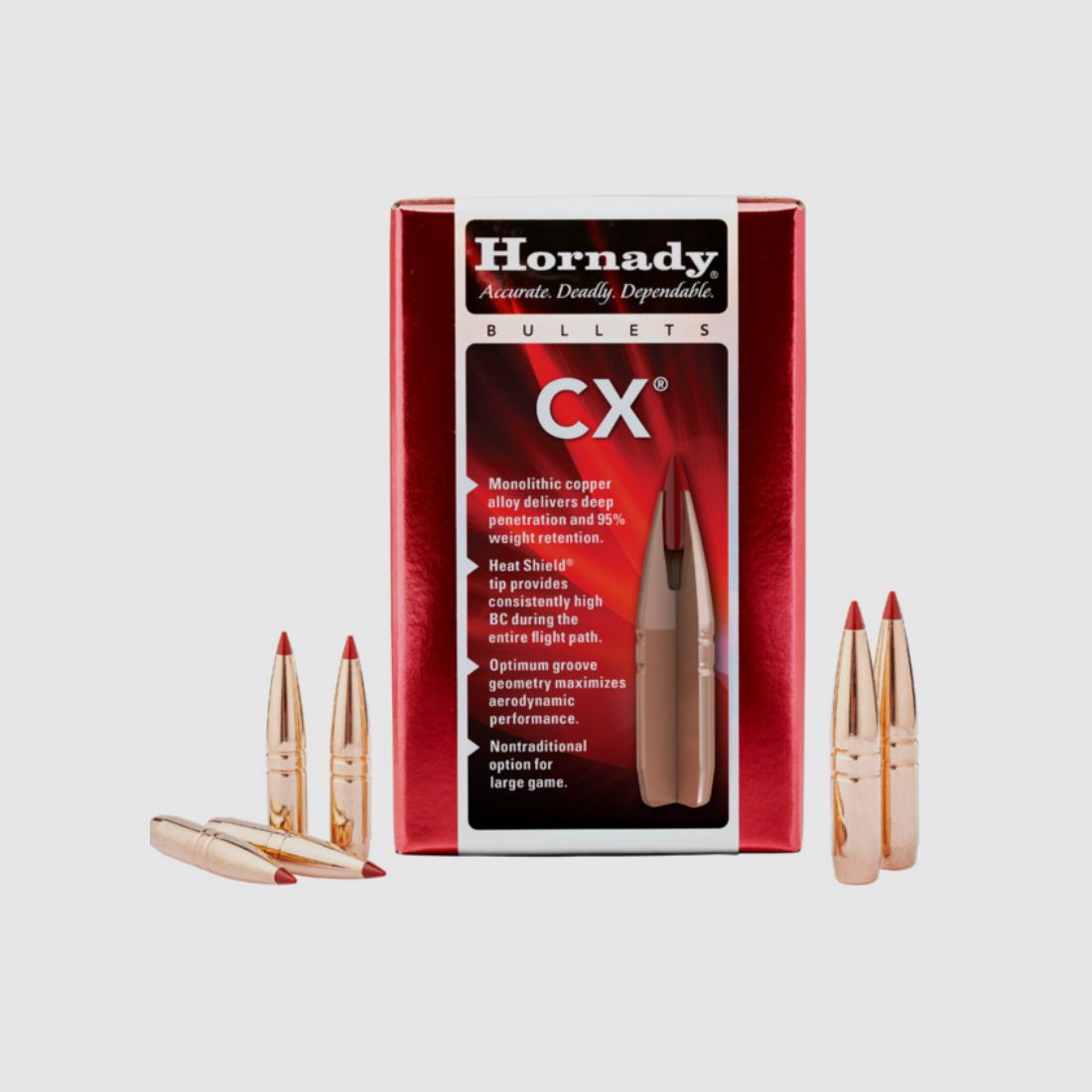 Hornady CX Bullets 6.5 mm/.264 – 120 gr Item 261104