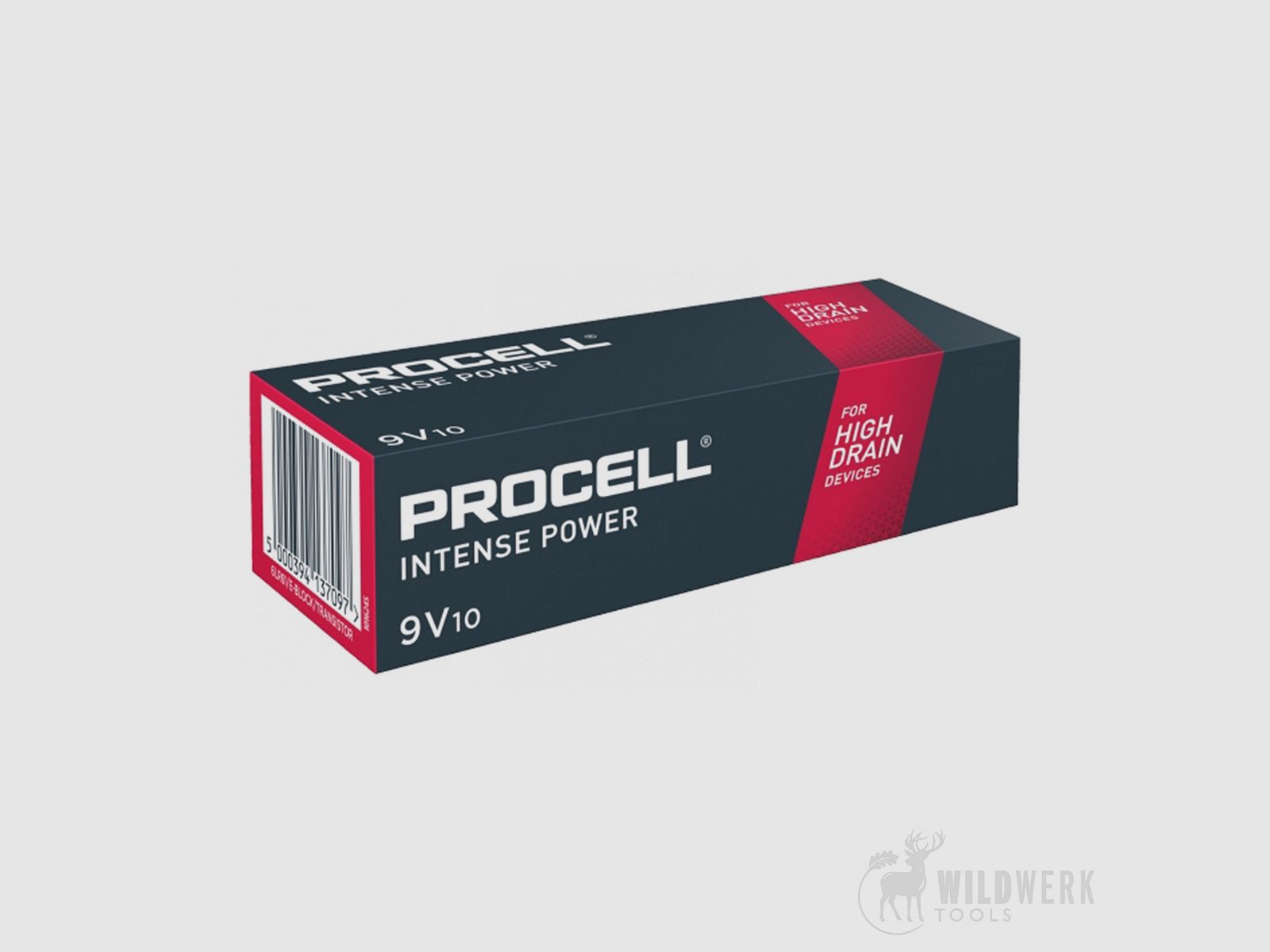 Duracell PROCELL Intense Power Battery 9V E-Block, 10 Pack
