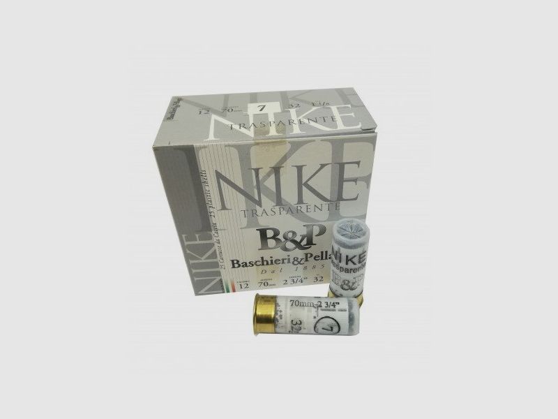B&P Jagdpatrone NIKE transparent Kal. 12 – 32 gr