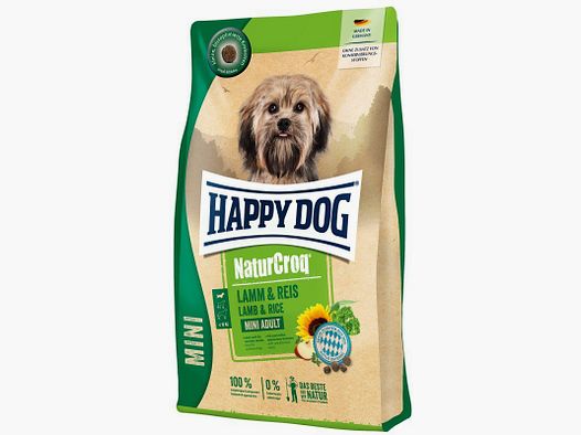 Happy Dog Hunde Trockenfutter NaturCroq Mini Lamm & Reis 800 g x 4 Stk.