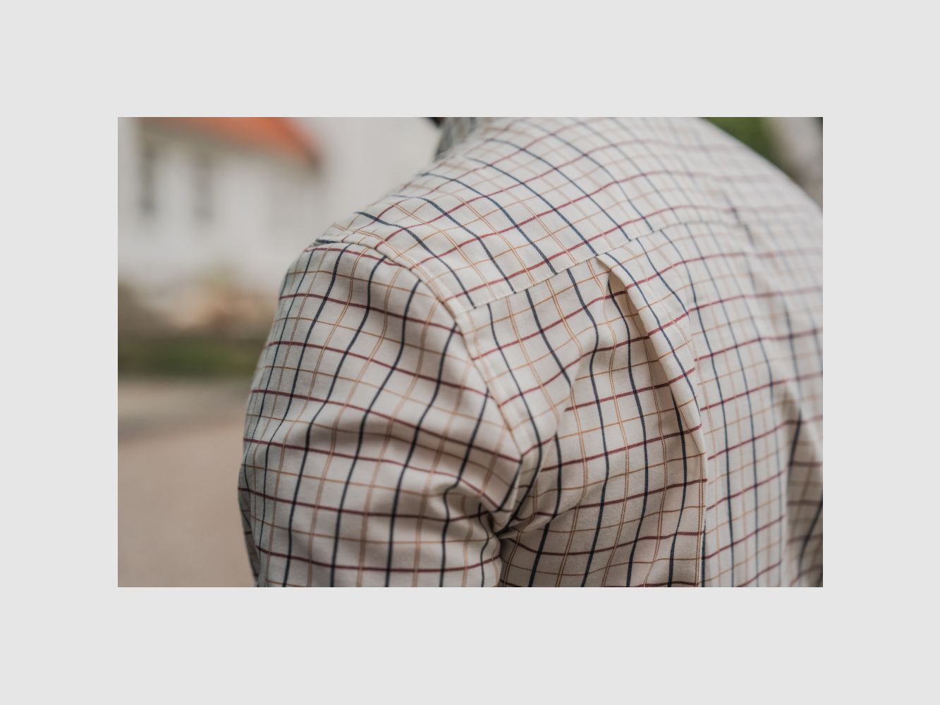 Seeland Oxford Shooting Shirt / Classic Blue/Merlot Check, image 4 of 8