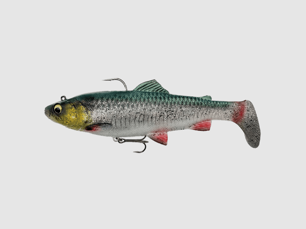 Savage Gear 4D Trout Rattle Shad – 17 Cm 80 Gram – Green Silver