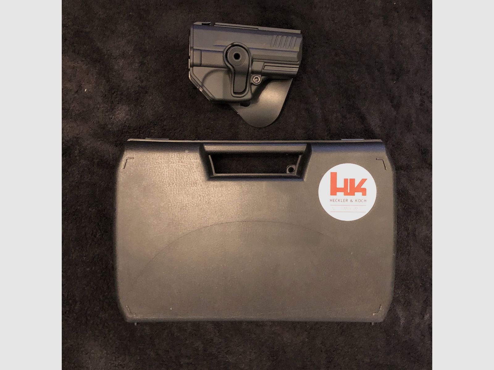 Verkaufe meine HK P30 Nickel + Holster Schreckschuss