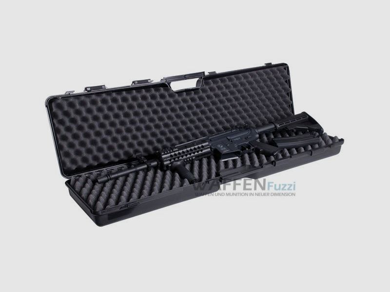 Rifle case for long guns up to 92 cm with locking mechanism