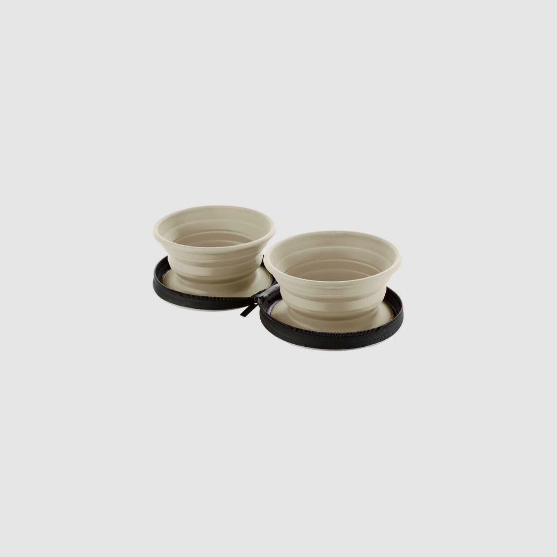 Hunter Silikon Reisenapf mit Tasche List 750 ml Beige