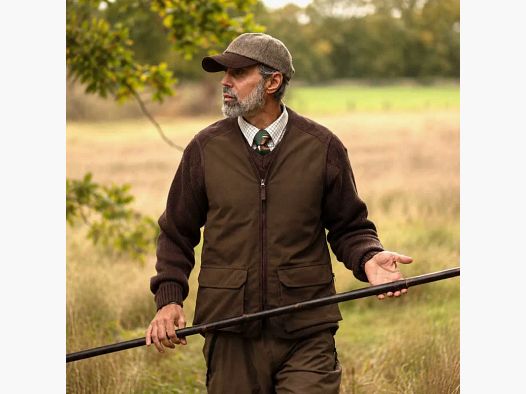 Gilet de tir Walker & Hawkes Stambridge marron