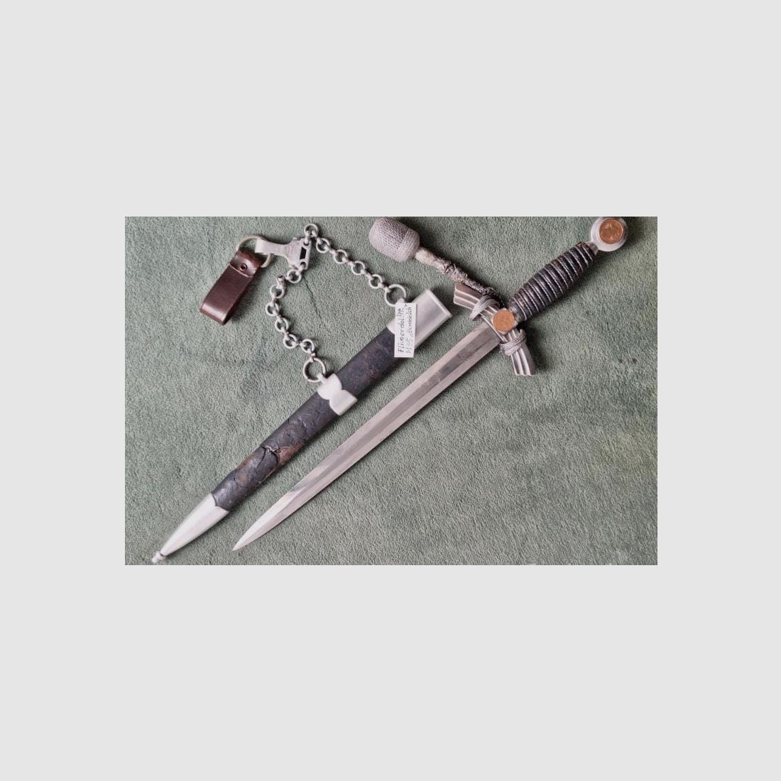 !!! ZUM LETZTEN MAL !!! Borddolch Original (Luftwaffe)