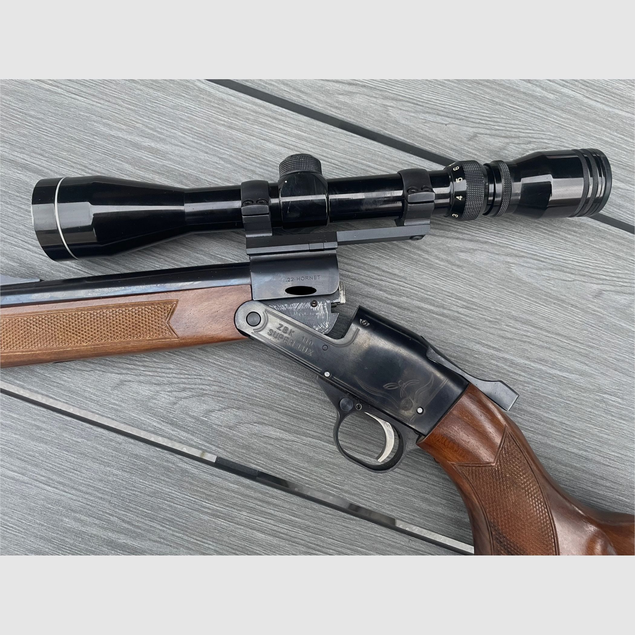 Brünner ZBK 110; .22 Hornet; break-action rifle