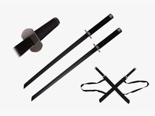 Ninja sword set with back sheath