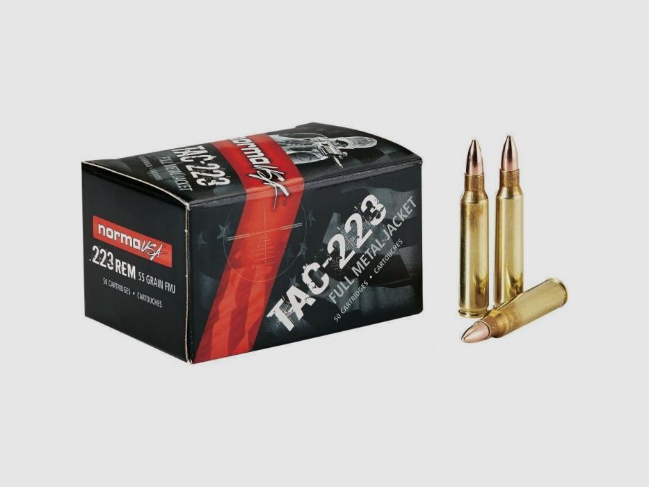 Amunicja .223 Rem Norma VM TAC-223 FMJ 55gr, zdjęcie 1 z 2