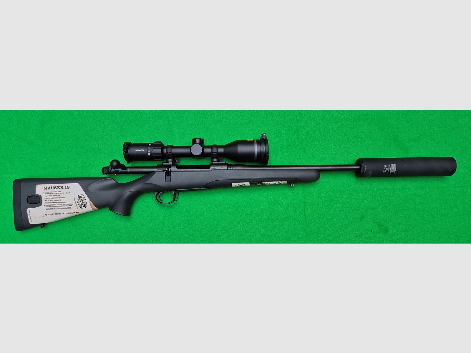Mauser M18 mit A-Tec  Schalldämpfer