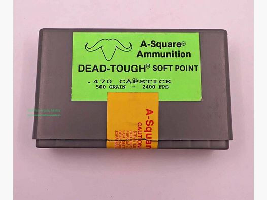 A-Square Ammunition Büchsenpatronen .470Capstick