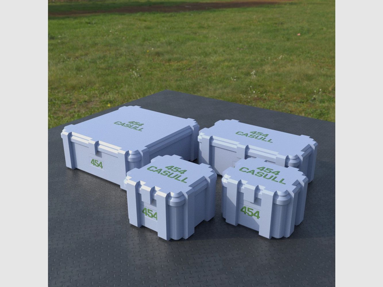 Filamelt Munitionsbox / Ammo Box .454 Casull – Patronenbox ‘Klappdeckel’ – 20 / 25 / 50 / 100 Runden