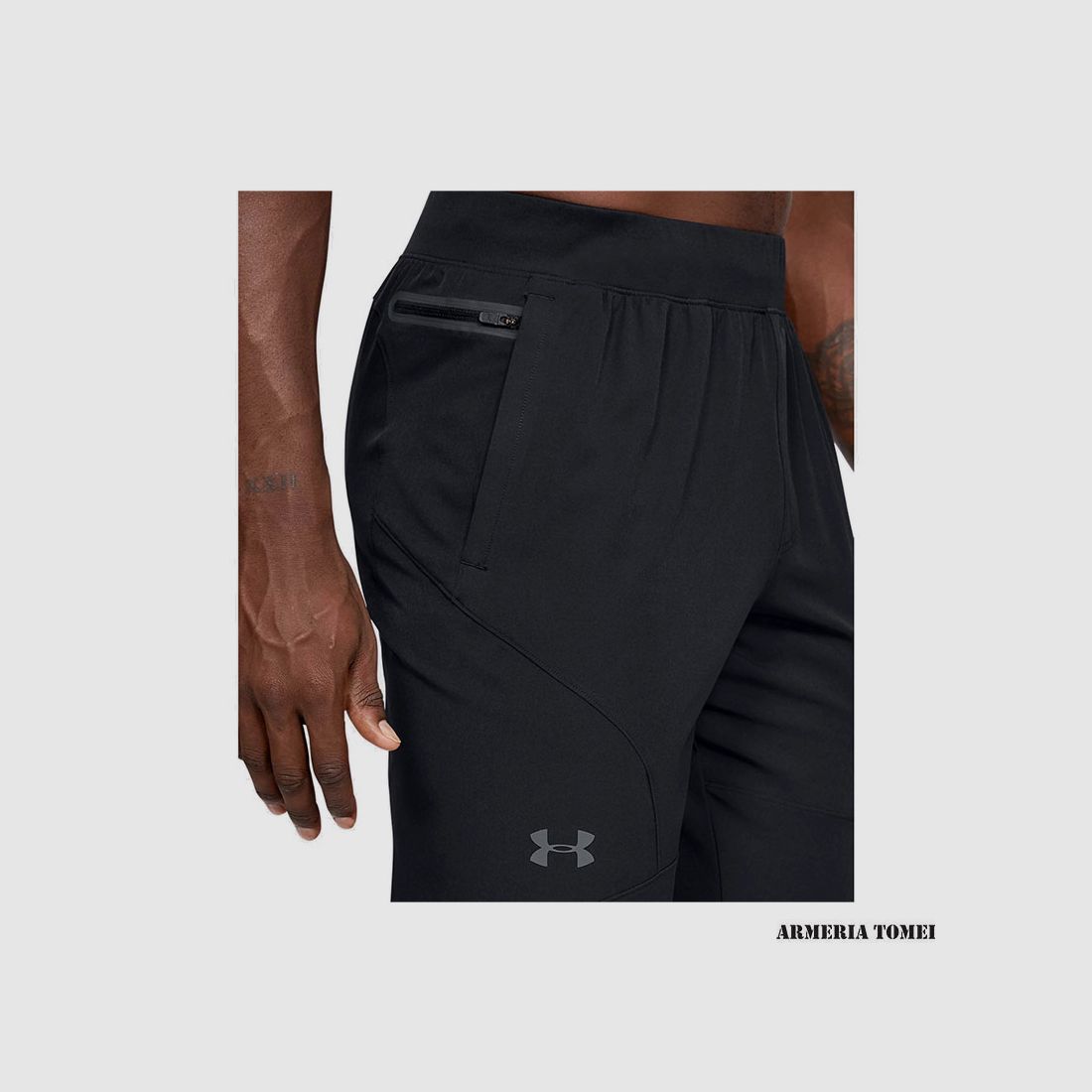 UNDER ARMOUR – HOMME – PANTALON JOGGER UNSTOPPABLE Noir / Pitch Gray, image 3 sur 4