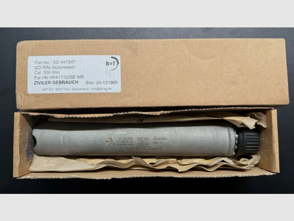 B&T AG (Brügger & Thomet) HK G28-Schalldämpfer für G28Z (bzw. MR308/HK417)
