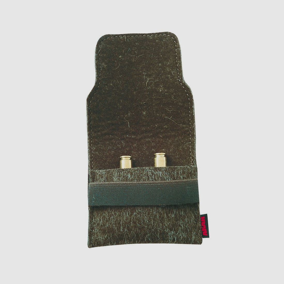 AKAH felt cartridge case for 3 ball cartridges or 2 shotgun cartridges