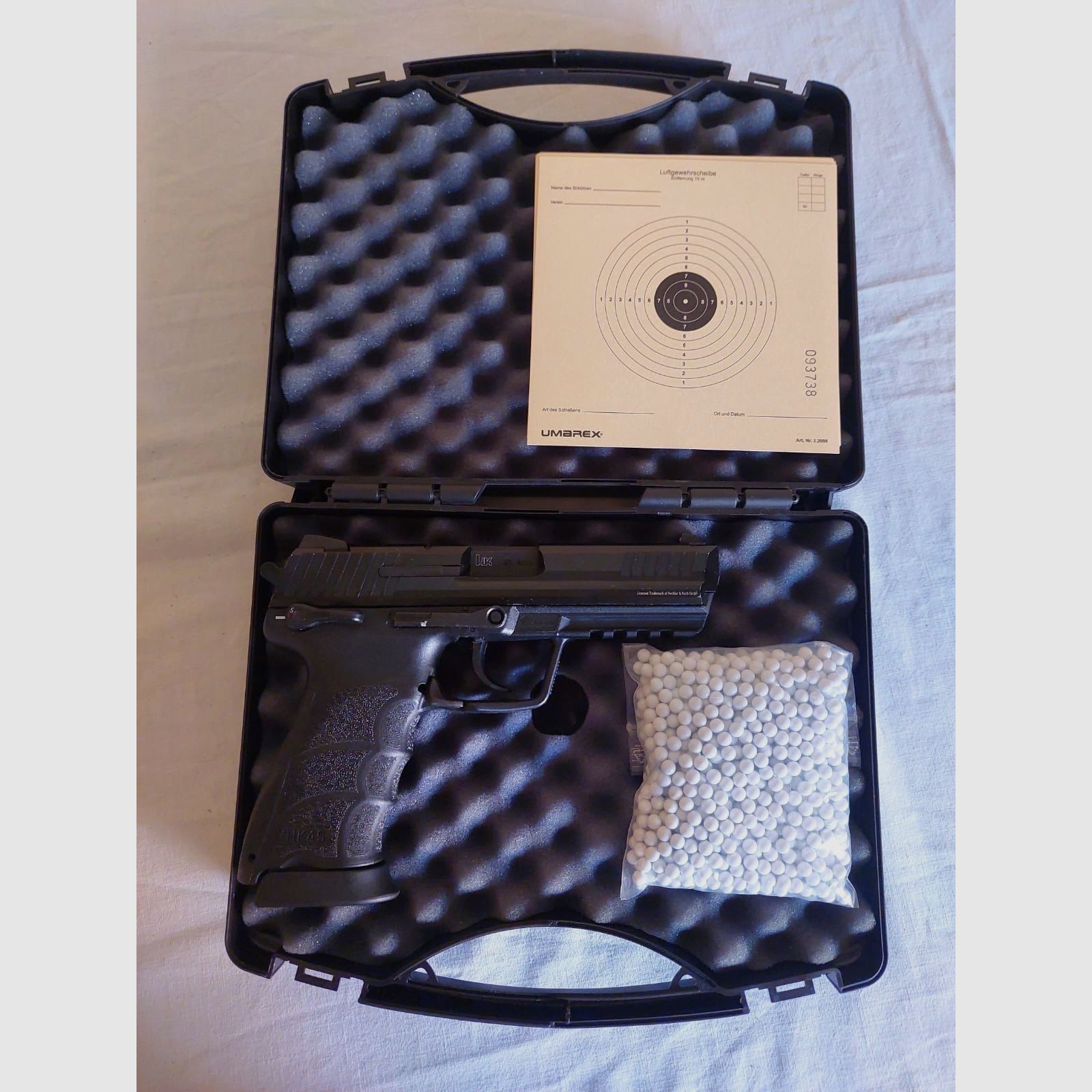 HK 45  6mm GBB + accesorios