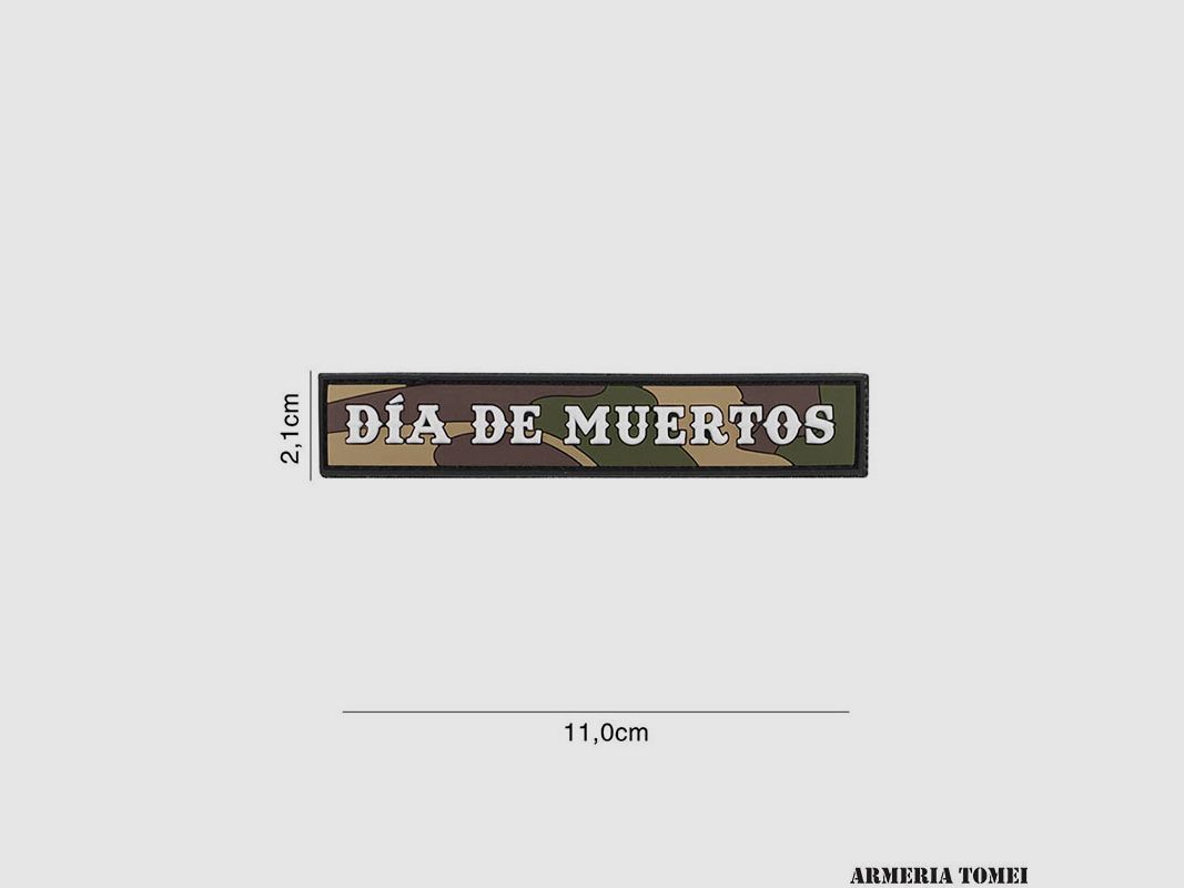 PATCH – 3D PVC DIA DE MUERTOS WOODLAND #6131