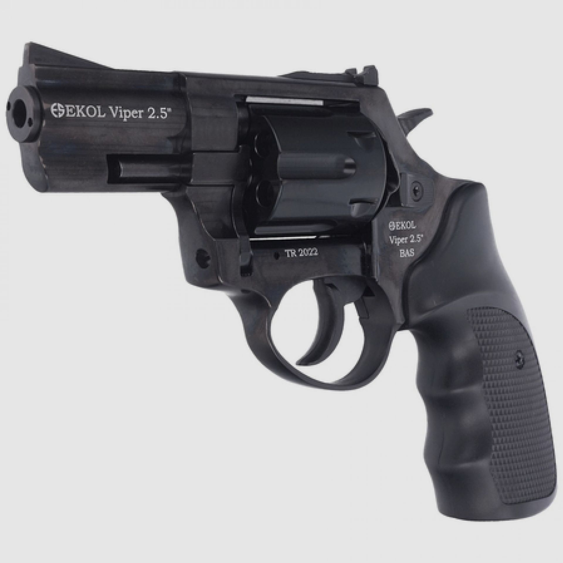 Revólver de alarma BAS Voltran EKOL Viper 2.5'' Black cal. .22 Long Blanc, imagen 2 de 7