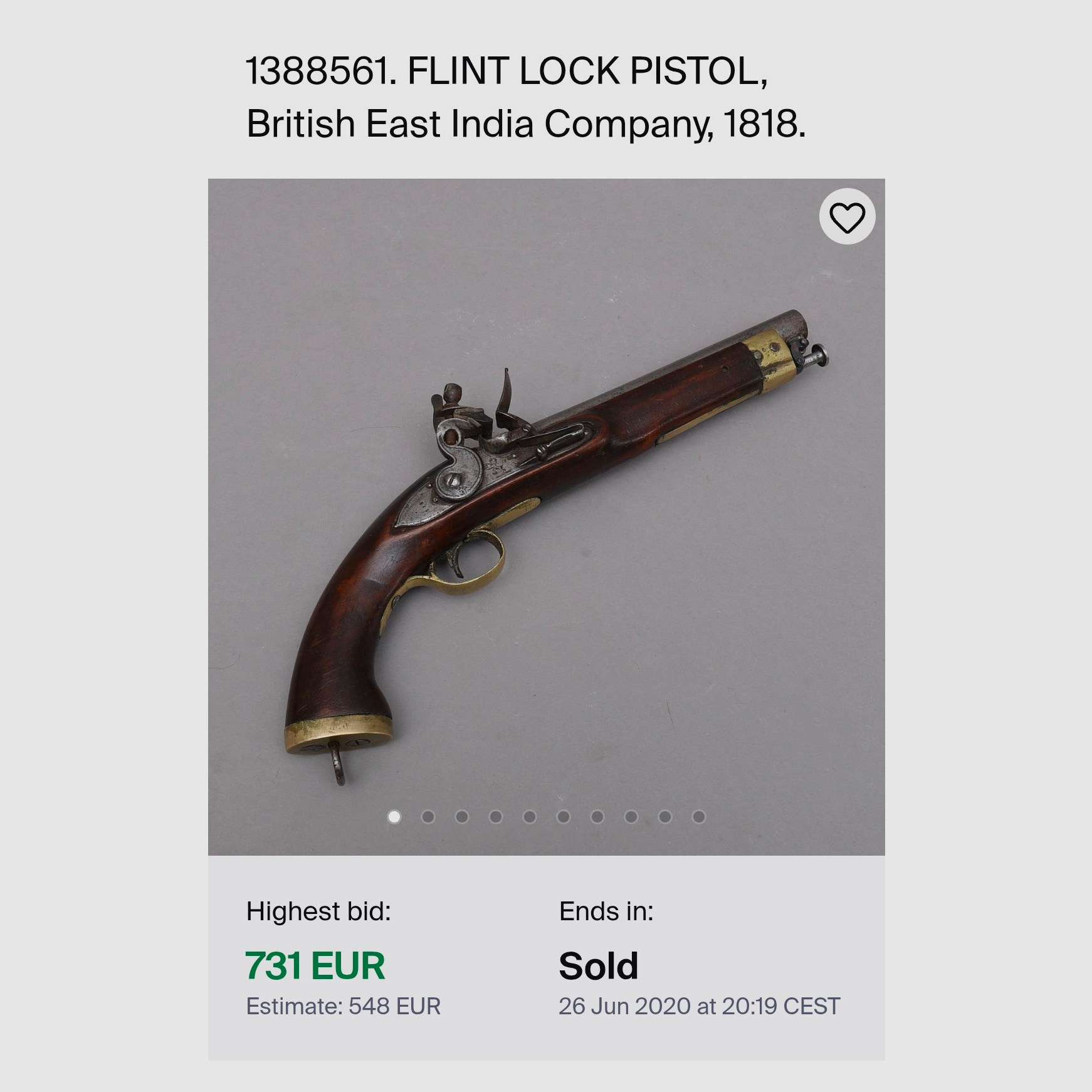 Kavallerie Steinschloss Vorderlader East India Company siglo 19