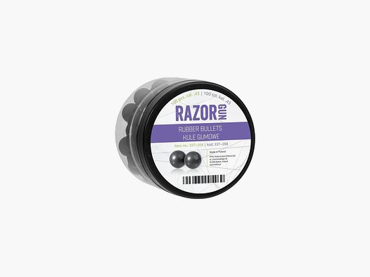 Biglie sfere Razor gun T4E in gomma cal. 43 100 pz
