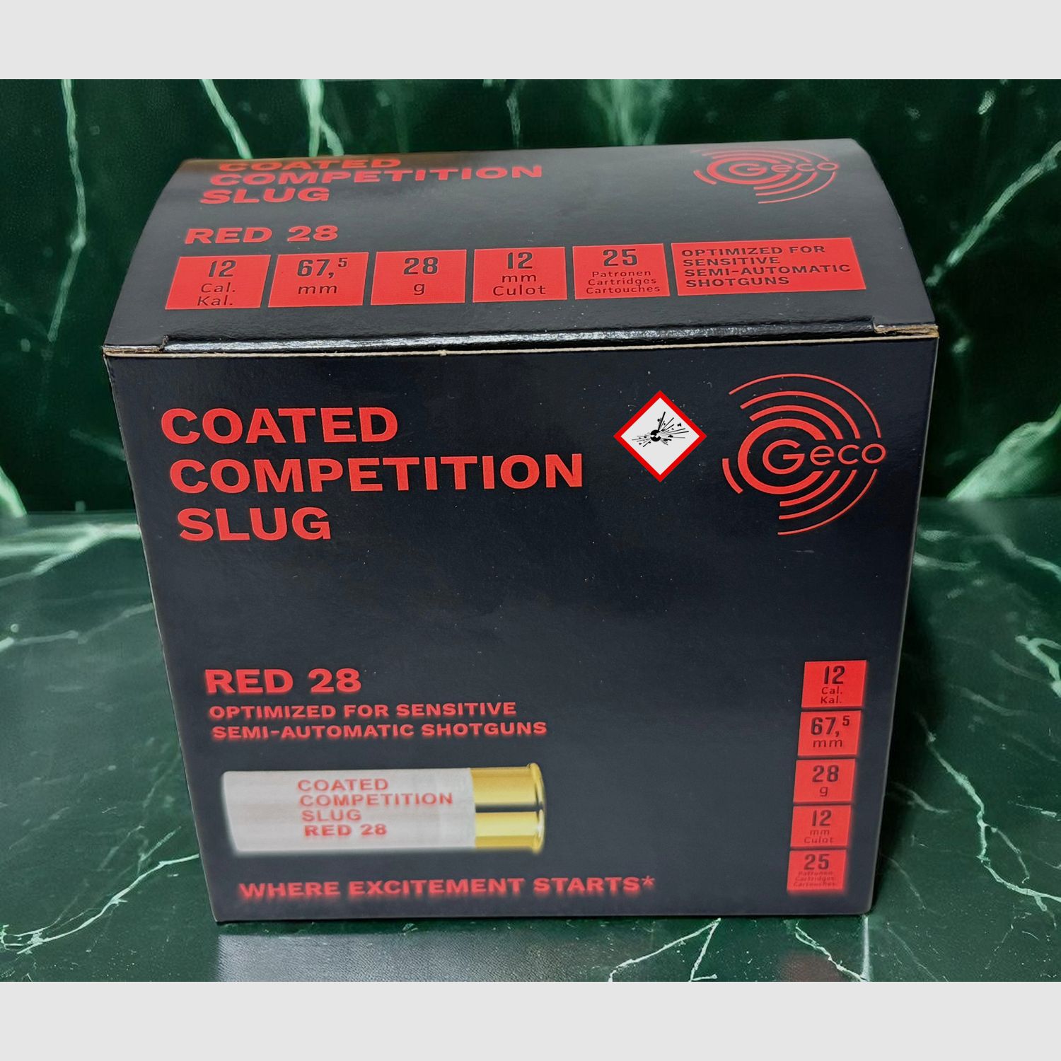 Geco Coated Competition Slug Red 28 12/67.5