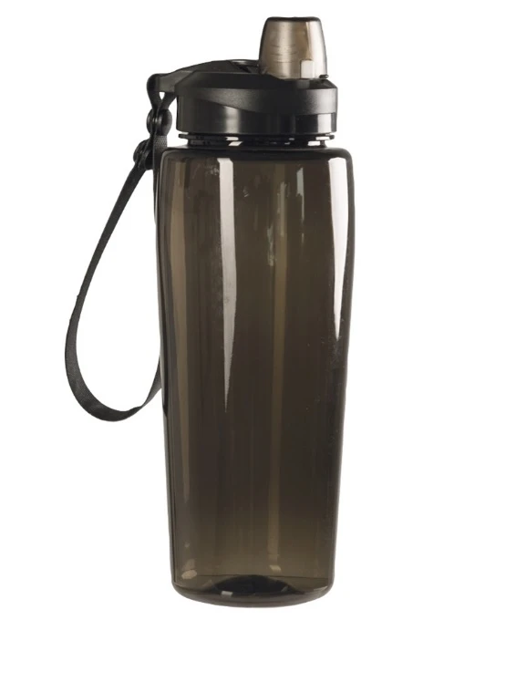 Bidon – BPA-freie Trinkflasche für unterwegs, 600 ml, rauchfarben, Mil-tec