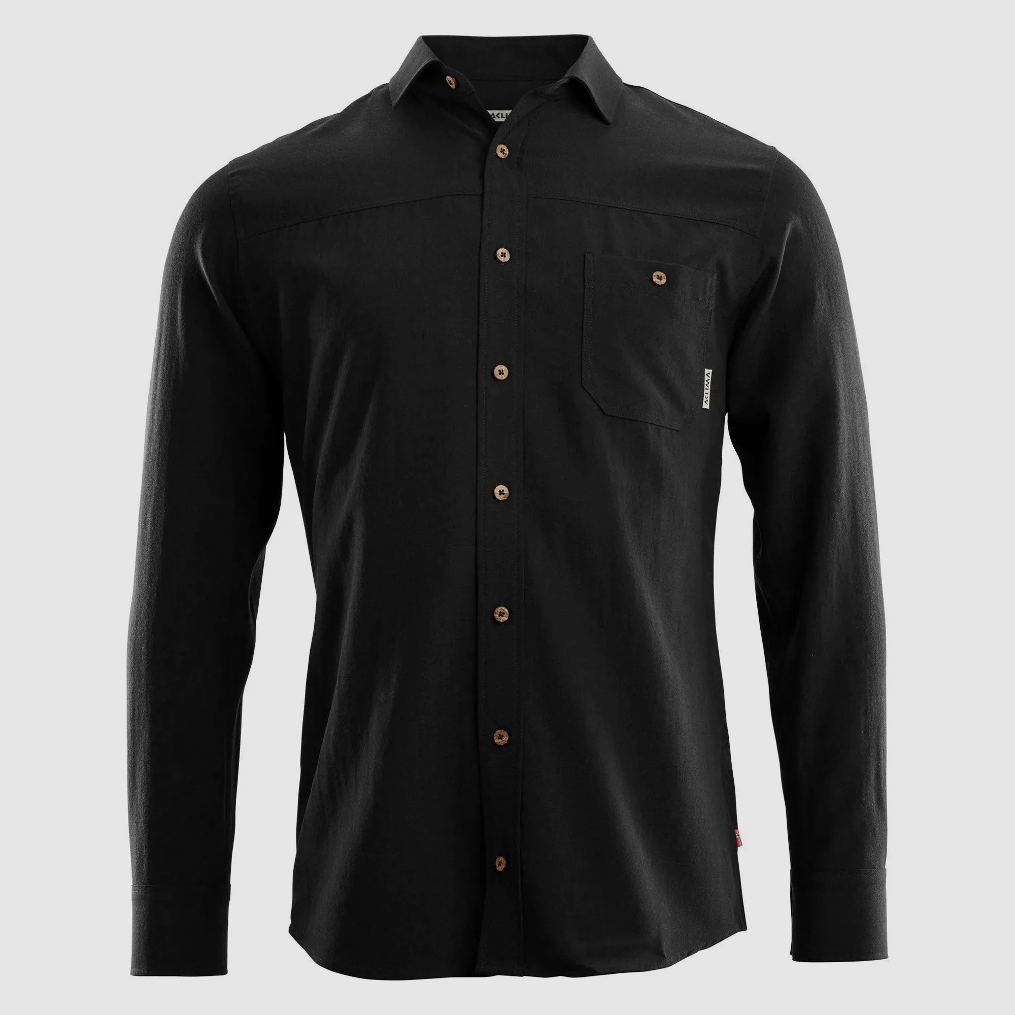 aclima Aclima Hemd LeisureWool Woven Wool Shirt jet black