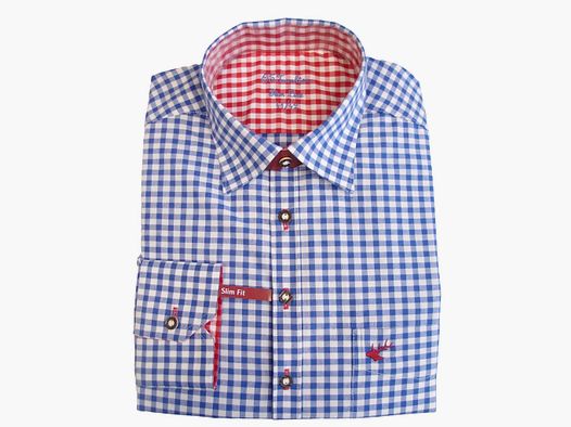 Orbis Hemd kariert mittelblau