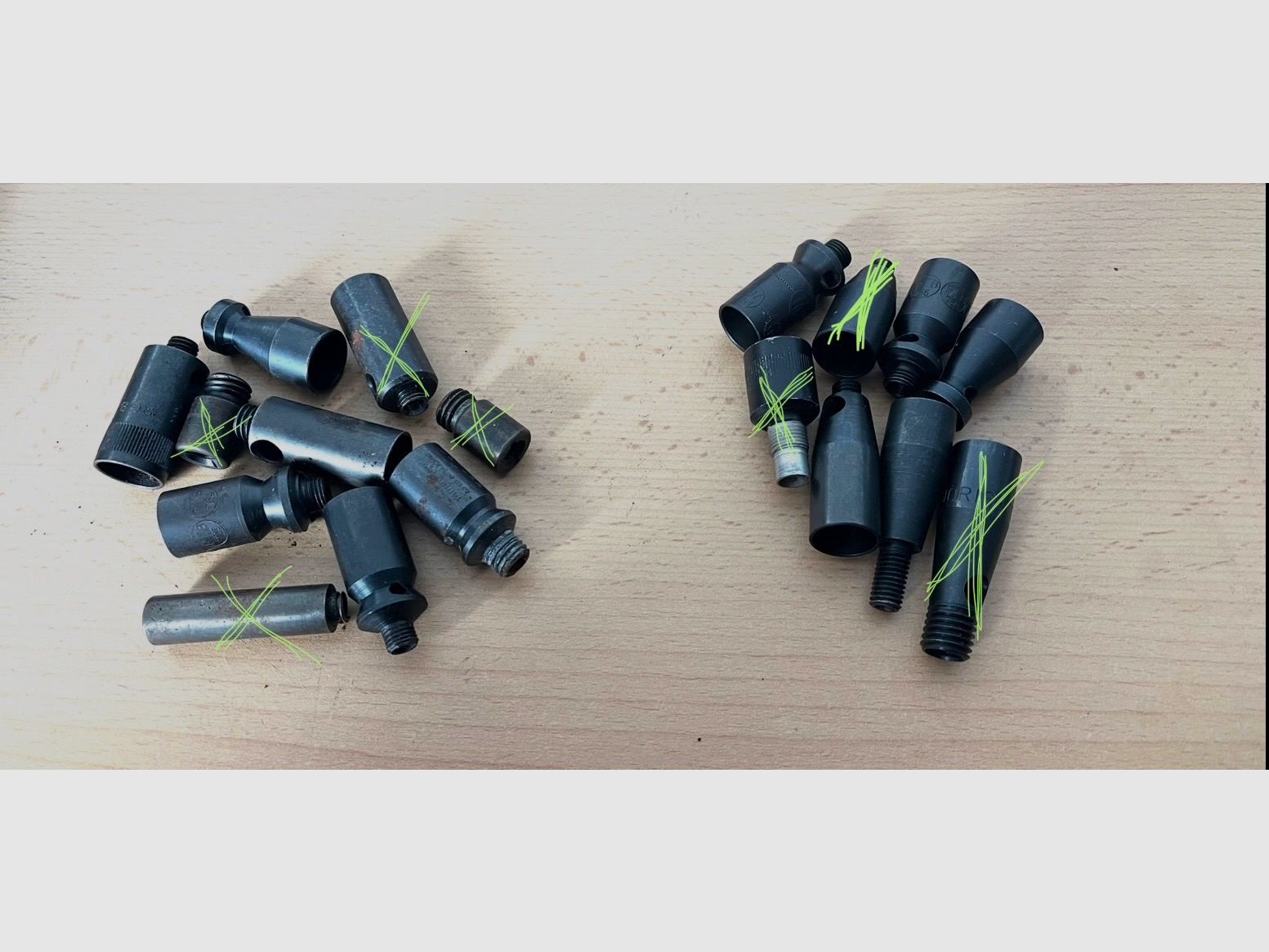 ••• Various launch cups / pyro cups / attachment of choice •••